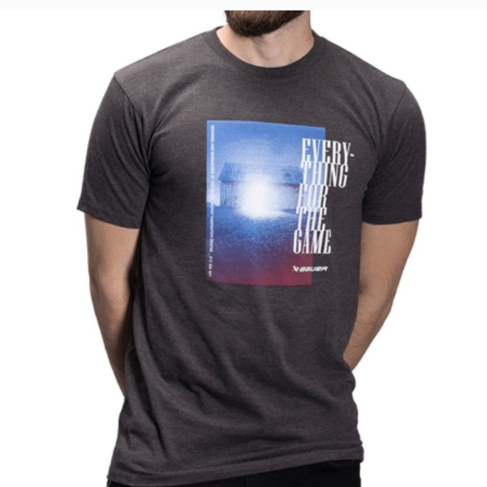 Bauer Everything for the Game Gray T-Shirt- Size XL- New!